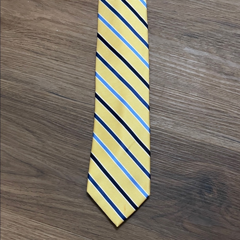 Chaps Yellow and Blue Striped Men's Tie